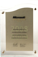 Microsoft Gold Certified Partner Excellence Award 2008-09